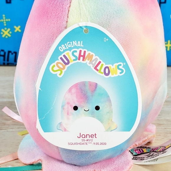 Squishmallow Janet the Jellyfish 5" UltraSoft Stuffed Sealife Squad Plush NWT - Picture 10 of 12